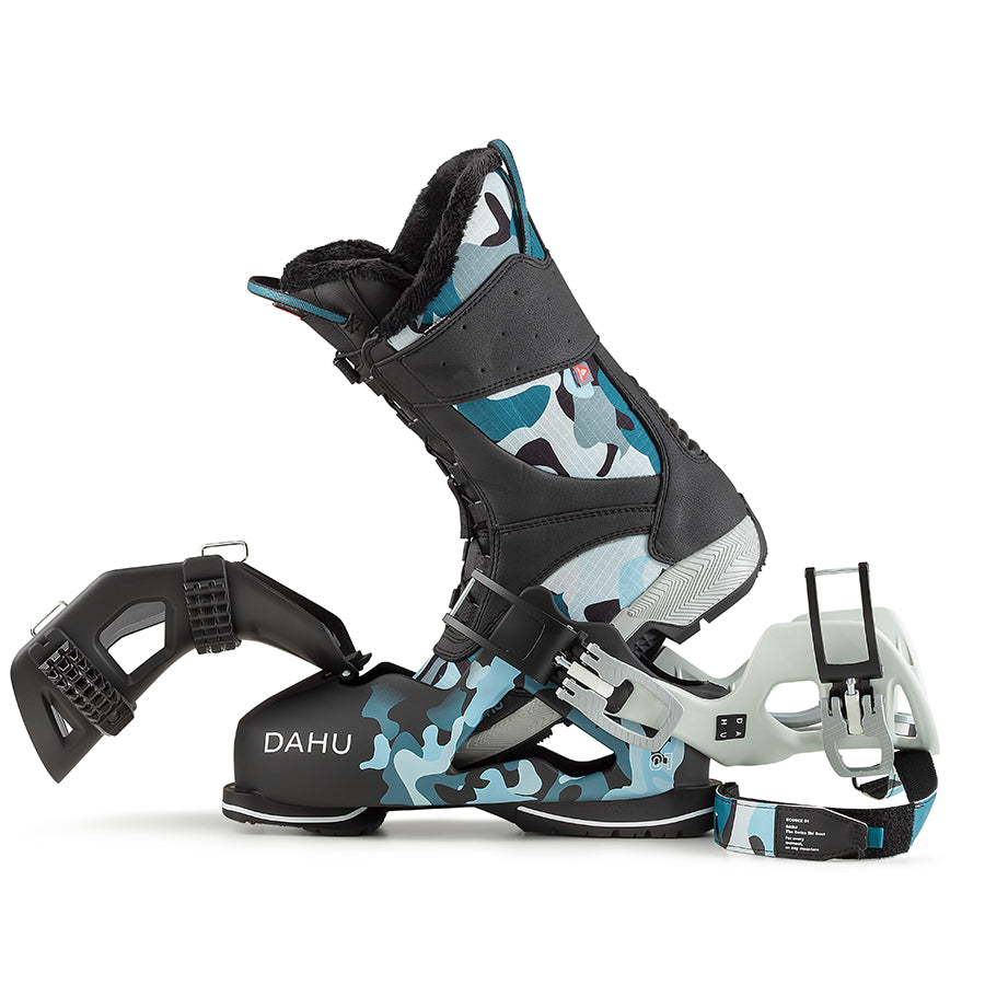 Women's Blue Camo Ecorce 01 - Demo Boots