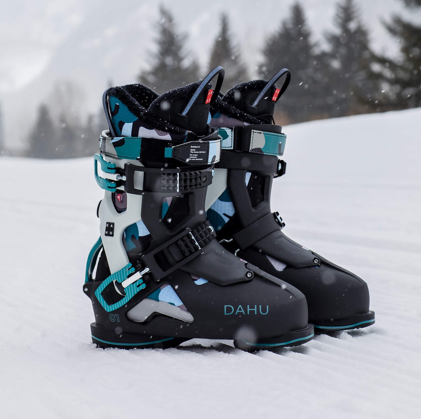 Women's Blue Camo Ecorce 01 - Demo Boots