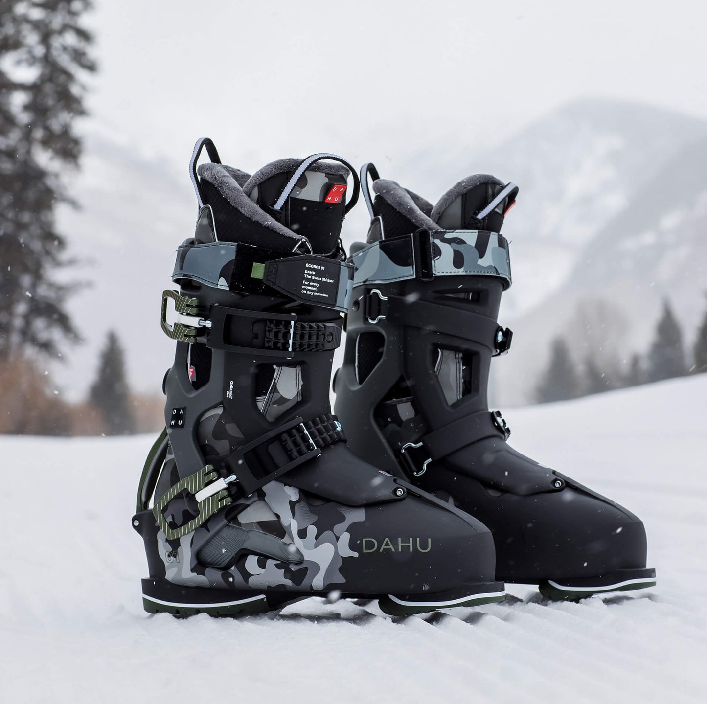Ecorce 01 pour homme, noir et camouflage